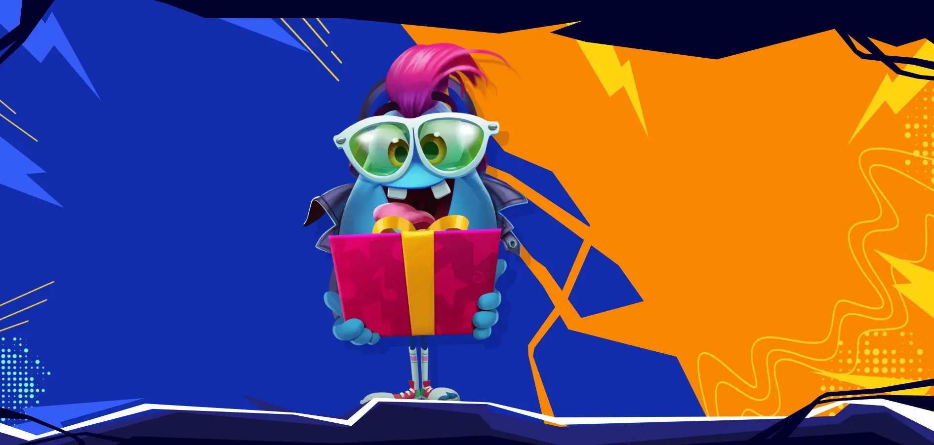 Oficiální postava Mr Pacho s dárkem